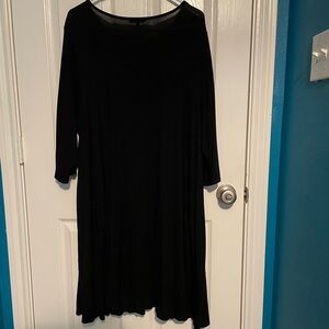 Eileen Fisher Pima Cotton Stretch Jersey Swing Dress-